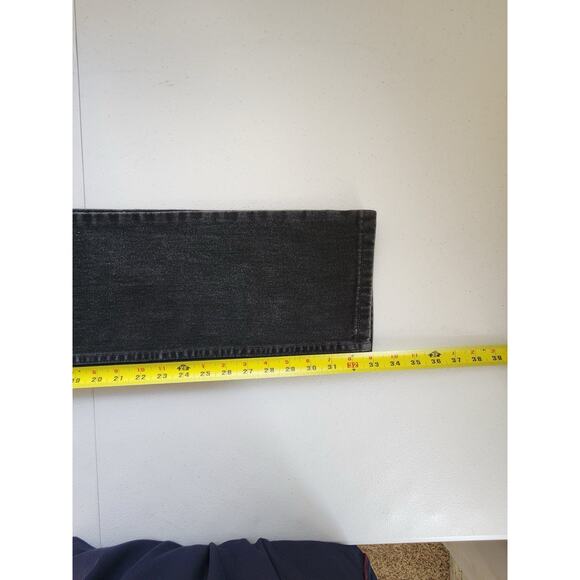 Vintage Levis 505 Jeans Womens 8 L Black Low Rise Straight Leg Denim Red Tab USA - Picture 12 of 13